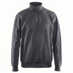 SWEAT COL CAMIONNEUR GRIS FONCÉ TAILLE M - BLAKLADER