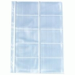 POCHETTES PERFORÉES POUR 10 CARTES DE VISITE - LOT DE 4