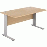 TABLE DROITE L140X80 HETRE ALU - MANUTAN EXPERT