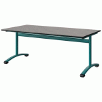 TABLE MALIBU 160X80 T4 DL ST ANTIB BÉTON F186/NOIR BLEU 5018