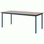 TABLE MALIBU 180X80 T5 4P STRA ACACIA/NOIR BLEU 5025