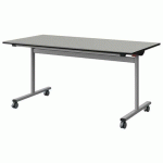 TABLE MALIBU RAB 160X80 T6 DL ST ISOS GRIS 1400/NO GRIS 9006 - MANUTAN EXPERT