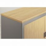 TOP DE FINITION POUR ARMOIRE À RIDEAUX NORMA LINEA L. 120 CM - MERISIER