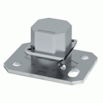 2 GONDS BAS DE SOL AVEC GRAISSEUR 87 P AVEC INSERT POUR TUBE CARRÉ 50 MM COMUNELLO