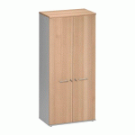 ARMOIRE PORTES BATTANTES QUARTA PLUS HÊTRE AMBRÉ L 80 CM