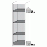 ARMOIRE SCLASSIC90 MAINTIEN ET BAC-1968-GAUCHE-EPOXY-JAUNE-3
