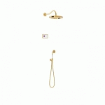 KIT DE DOUCHE ÉLECTRONIQUE ET ENCASTRÉ OR SHOWER TECHNOLOGY - TRES 09226201OR