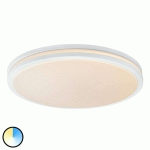 LINDBY PLAFONNIER LED ARNIM, BLANC, PLASTIQUE, Ø 49CM, IP44