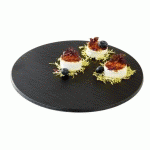 PLATEAU APS -SLATE- Ø DE 30 CM, H : 1 CM