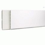 PLINTHE DE CAISSON EN PVC - 150 MM - LONGUEUR 3,85 M - NOIR SYNERCIA