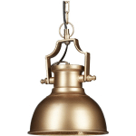 RELAXDAYS - LAMPE À SUSPENSION INDUSTRIEL LUMINAIRE PLAFOND SHABBY RETRO VINTAGE DIAMÈTRE 21 CM LED , DORÉ