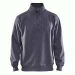 SWEAT COL CAMIONNEUR GRIS TAILLE XXXL - BLAKLADER