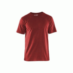 T-SHIRT DE TRAVAIL RESPIRANT 100% COTON UNI 3525 - ROUGE - XXXL BLAKLADER