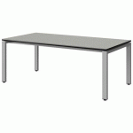 TABLE MALIBU 160X80 T3 SOUDÉ ST ISOS GRIS 1400/NO GRIS 9006