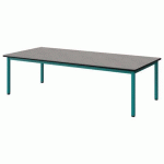 TABLE MALIBU 180X80 T1 4P STR ANTIB BÉT F186/NOIR BLEU 5018