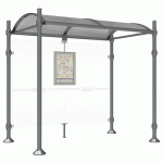 ABRI BUS PROVINCE 2.50 M AGORA GRIS PROCITY - PROCITY