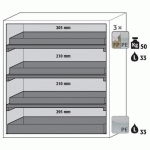 ARMOIRE SÉCURITÉ S-PEGASUS-90 S90.129.120.WDAC GRIS CLAIR - ASECOS