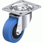 BLICKLE - ROULETTE PIVOTANTE Ø 80MM BANDAGE CAOUTCHOUC NR 140KG - LE-POEV 80R-SB