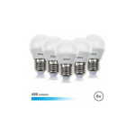ELBAT - PACK DE 5 AMPOULES LED G45 6W E27 480LM - 6500K COLD LIGHT