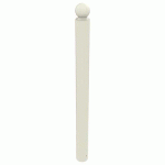 POTELET BOOPI TÊTE BOULE MÉTAL HTR 1 M Ø 90 MM - BLANC 9010 - BUTON DESIGN