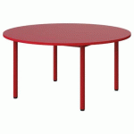 TABLE MALIBU Ø 120 T3 4P STRA ABS ROUGE U321/ROUGE 3020