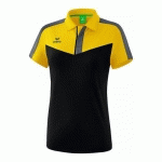 POLO - ERIMA - SQUAD FEMME JAUNE/NOIR/SLATE GREY