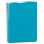 QUO VADIS DUO DE CARNETS HABANA SMOOTH BROCHURE SOUPLE 96 PAGES LIGNÉES 10X15 COUVERTURE SOUPLE TURQUOISE