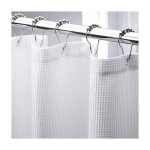 RIDEAU DE DOUCHE, RIDEAUX DE DOUCHE EN TISSU RÉSISTANT AVEC TISSAGE GAUFRÉ RIDEAUX DE DOUCHE DE SALLE DE BAIN DE QUALITÉ HÔTELIÈRE, 180CM 200CM