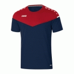 T-SHIRT DE FOOT MANCHES COURTES ENFANT - JAKO - CHAMP 20 BLEU MARINE/ROUGE