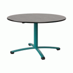 TABLE MALIBU Ø 120 T5 PC STRA BÉTON F186/NOIR BLEU 5018