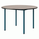 TABLE MALIBU Ø 120 T6 4P STRA ACACIA/NOIR BLEU 5025 - MANUTAN EXPERT