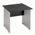 BUREAU PLATEAU NOIR 80 CM PIED PLEIN ALU MONTRÉAL 2
