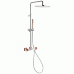 ENSEMBLE DOUCHE THERMOSTATIQUE - TRES 20019501RO ROUGE