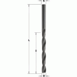 MÈCHE À PERCER HÉLICOÏDALE DIAMÈTRE 4,5MM - CMT 516 - 2 GOUJURES