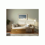 PACK LIT GIGOGNE MAKAU + 2 MATELAS  NOISETTE 90X190 CM/OPT:MATELAS FEEVAH HR