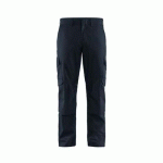 PANTALON DE TRAVAIL INDUSTRIE À POCHES GENOUILLÈRES STRETCH 2D BLEU FONCÉ/NOIR C54 - BLAKLADER