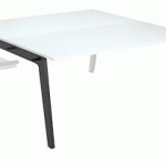 PÔLE 2 BUREAUX SUIVANT CHÊNE CLAIR L 160 X 163 CM - EXPRIM - PIÉTEMENT ANTHRACITE