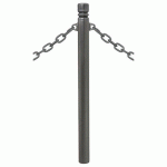 POTELET PROVINCE Ø76 MM CHAINES 2 ANNEAUX CITY GRIS PROCITY - PROCITY