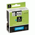 RUBAN POLYESTER DYMO D1 19 MM S0720830 BLANC ÉCRITURE NOIRE