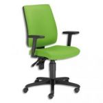 SIÈGE TWITTER, CONTACT PERMANENT, PIÉTEMENT NYLON, DOSSIER TISSU ANIS ET ASSISE TISSU ANIS