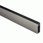 TUBE DE PENDERIE RECTANGULAIRE 32,3 X 11,8 MM - AVEC JOINT ANTI-BRUIT - ARGENT SYNERCIA