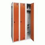 ARMOIRE SÉCHANTE IP 3 COLONNES À MORAILLON ORANGE - MANUTAN COLLECTIVITÉS