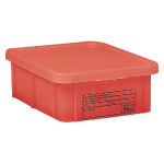 BAC ROUGE HACCP AVEC COUVERCLE 55 L GILAC