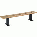 BANQUETTE GASSOTTE RÉSINEUX TEINTÉ ACAJOU - MANUTAN COLLECTIVITÉS