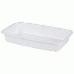 BARQUETTE PLASTIQUE GN 1/4 BLANCHE H 55 MM X 340 FIRPLAST