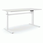 BUREAU RÉGLABLE ALUFORCE PRO 150 M - 160X80CM - BLANC GRIS - ACTIFORCE