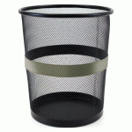 CORBEILLE À PAPIER 9 L PIERRE-HENRY MESH, ASPECT CUIR