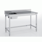 TABLE INOX CHEF  SÉRIE 600 MCCD60-140I LONGUEUR 140 CM