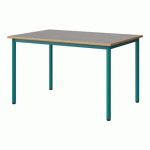 TABLE MALIBU 120X80 T5 4P STRA ALAISÉ BÉTON F186/BLEU 5018