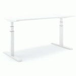 BUREAU RÉGLABLE STEELFORCE PRO 470 SLS 180 CM - BLANC - ACTIFORCE
